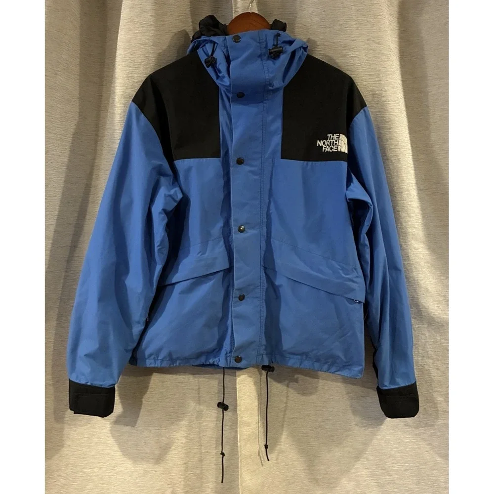 Vintage The North Face Jacket Mens Large Blue Black Mountain Guide Gore-Tex 90's